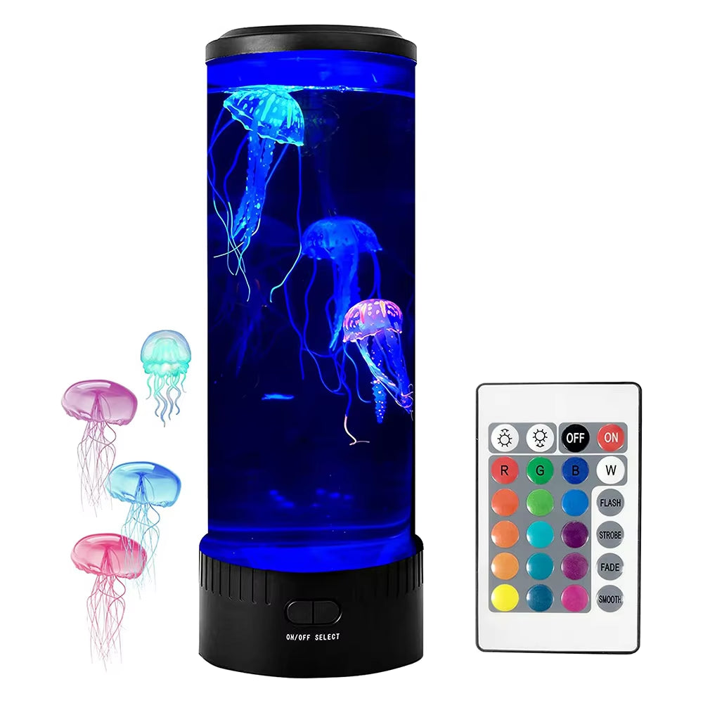 Jellyfish Lamp Color Changing Remote Control Aquarium Tank