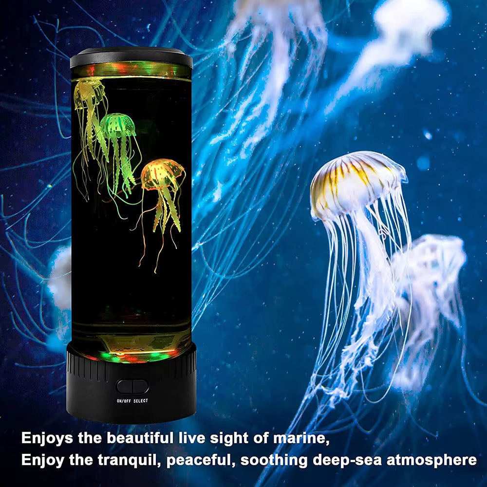 Jellyfish Lamp Color Changing Remote Control Aquarium Tank